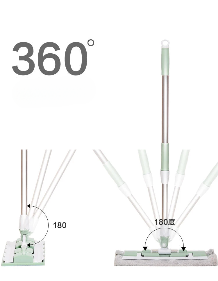 MOPzão 360° – Mop Plano Telescópico Giratório com Microfibra Premium